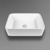 Раковина из сантехнического фарфора Bond Cube S54-480 50х40 накладная цвет белый без отверстий под смеситель