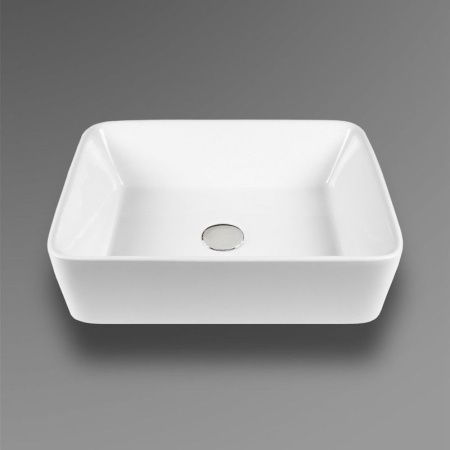 Раковина из сантехнического фарфора Bond Cube S54-480 50х40 накладная цвет белый без отверстий под смеситель