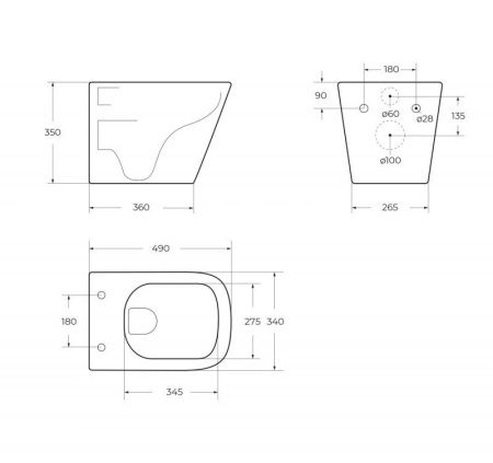 Унитаз подвесной BelBagno ARDENTE-R BB520CHR/SC белый с сиденьем микролифт безободковый каскадный смыв