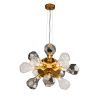 Светильник подвесной Delight Collection KR1197P-12 brass, smoky/clear