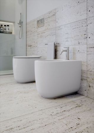 Чаша унитаза приставная Olympia Milady MIL110301 цвет белый без сиденья безободковая