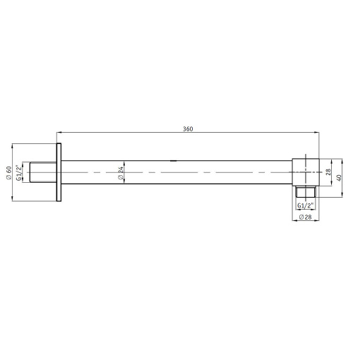 Держатель верхнего душа RGW Shower Panels 21140421-01 хром - фото 2