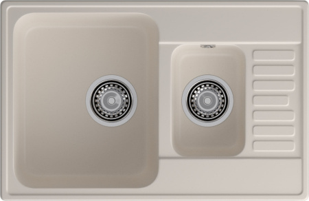 Кухонная мойка Granfest Quarz 21К белый 74х48 цвет белый поверхность матовая