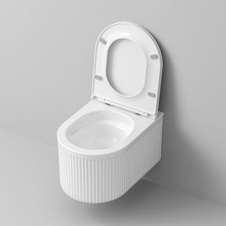 Унитаз подвесной Grossman Торнадо GR-4408SQ белый с сиденьем микролифт безободковый смыв торнадо