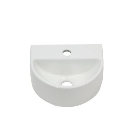 Раковина из сантехнического фарфора Melana 320344-805 30х30 подвесная цвет белый 1 отверстие под смеситель