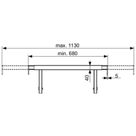 Телескопическое крепление для модуля Tece TECEprofil 9380013