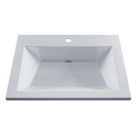 Раковина из искусственного камня Uperwood Olivia ROlivia60wg 60х50 полувстраиваемая цвет белый