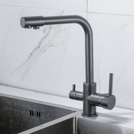 Смеситель для кухни BOCH MANN LAURA GR BM10425 на раковину/на столешницу серый