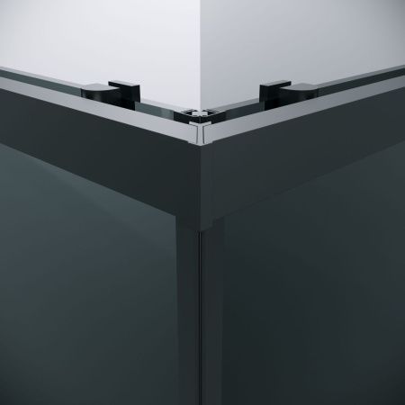 Душевой уголок Grossman Cosmo 300.K33.02.9090.21.10 90х90 стекло тонированное профиль черный без поддона
