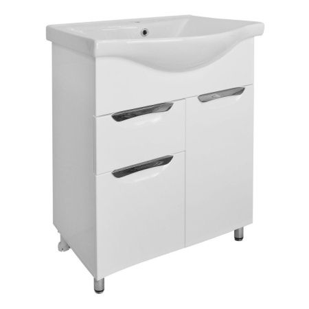 Тумба с раковиной Azario Стиль CS00070392 60х50 напольная цвет белый