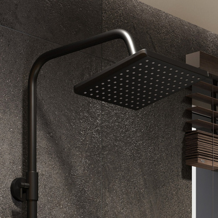 Верхний душ Bond Cube B02-9988 черный матовый