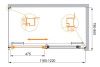 Душевой уголок Cezares LUX-SOFT LUX-SOFT-W-AH-1-120/80-C-Cr-IV 120х80 стекло прозрачное профиль хром без поддона