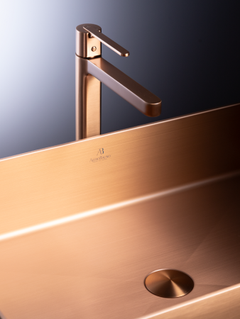 Раковина из нержавеющей стали AltroBagno Solido AltroBagnoSolido001023RaSp 60х40 накладная цвет медь