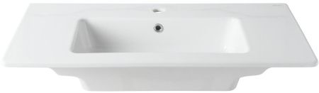 Раковина керамическая Allen Brau Fantasy 4.11013.20 90х50 полувстраиваемая цвет белый 1 отверстие под смеситель