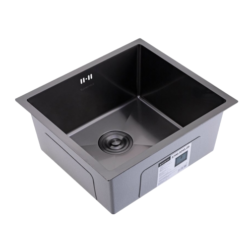 Кухонная мойка Splenka S700.5045.09 50х45 цвет графит поверхность матовая - фото 2