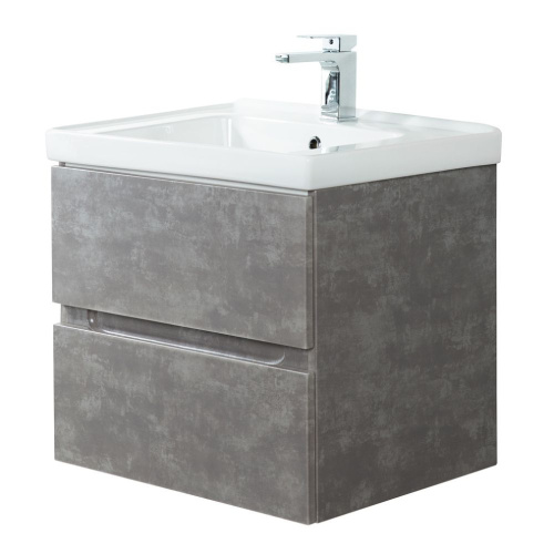Тумба под раковину Art&Max TECHNO AM-Techno-700-2C-SO-FC305 67х46х50 подвесная цвет серый - фото 3