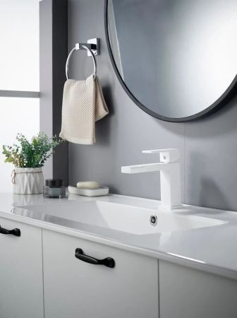 Смеситель Knotlor STABLE KN-20/WY на раковину белый