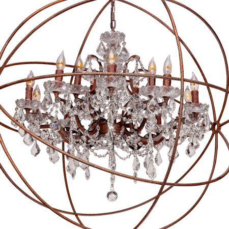 Люстра подвесная Loft It Foucaults Orb Crystal LOFT1897/15