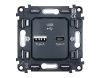Механизм розетки 2USB A+C 20W (быстрая зарядка) Ambrella Volt Quant (Куант) VM177