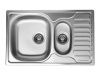 Кухонная мойка Ukinox Комфорт COL780.490 15GT8K 2L 80х50 цвет нержавеющая сталь поверхность полированная