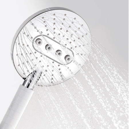 Душевой гарнитур WasserKRAFT  A044 настенный белый/хром