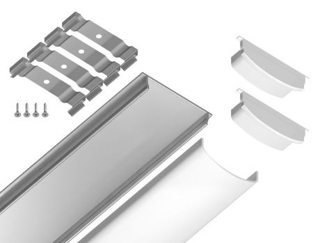 Алюминиевый накладной профиль Ambrella Light Alum Profile (Алум Профиле) GP1500AL