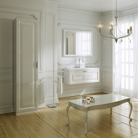 Зеркало в ванную Aqwella Y Emp.02.10/W 100х80 цвет белый