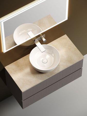 Тумба под раковину Sancos SNOB T SNT100SM 100х40 подвесная цвет бежевый