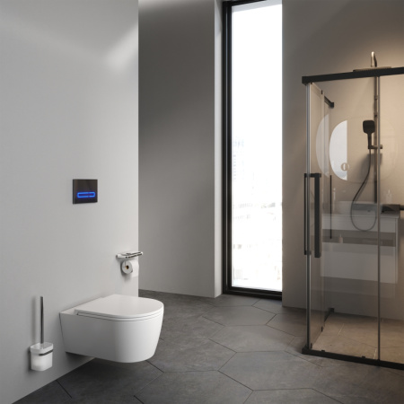 Унитаз подвесной Am.Pm Func C8F1701SC белый с сиденьем микролифт безободковый каскадный смыв