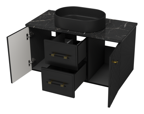 Тумба под раковину Brevita Shanel SHA-09100-02-01-2Я 98х47х50 - фото 4