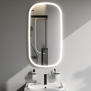 Зеркало в ванную Am.Pm Func M8FMOX0551WGH 55х100 цвет белый