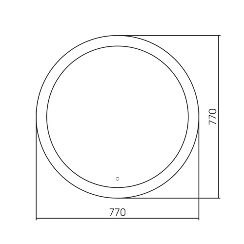 Зеркало в ванную ABBER AG6202SL-0.77 77х77 - фото 4