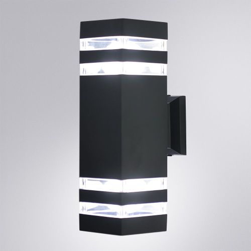 Уличный настенный светильник Arte Lamp Heather (Хеатхер) A4413AL-2BK - фото 2