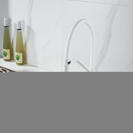 Смеситель для кухни Shevanik S343C-1 на мойку белый