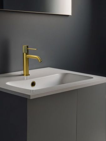 Смеситель AltroBagno Bilancia AltroBagnoBilancia0142BG на раковину золото