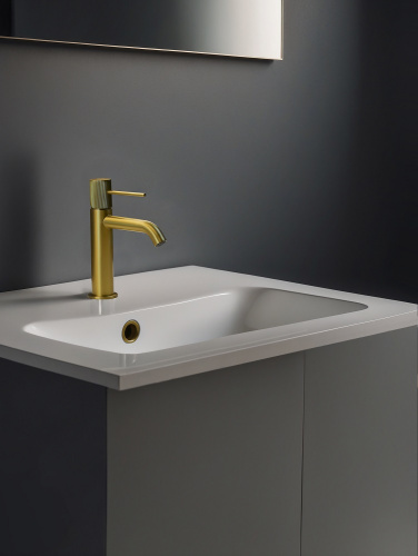 Смеситель для раковины AltroBagno Bilancia AltroBagnoBilancia0142BG на раковину золото матовое - фото 3