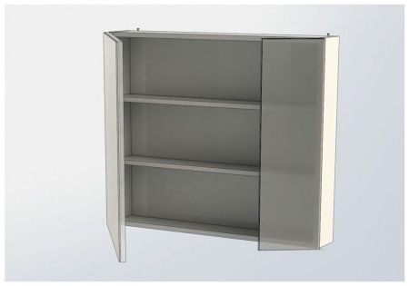 Зеркало-шкаф Aquanet Порто 00195728 80х70 подвесной цвет белый