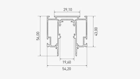 Шинопровод встраиваемый в натяжной потолок Lumker SY-Link (СЫ-Линк) 00-00023212