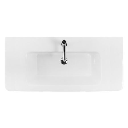 Раковина керамическая BelBagno Urban 12105-KL 110х50 накладная цвет белый 1 отверстие под смеситель