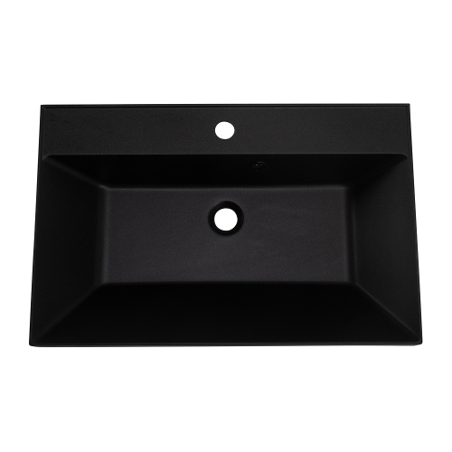 Раковина BelBagno  70 см BB700/450-LV-ART-AST-NERO накладная цвет черный матовый - фото 3