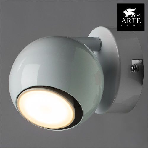 Спот Arte Lamp Piatto (Пиатто) A6251AP-1WH - фото 3