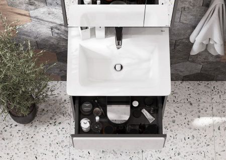 Раковина из сантехнического фарфора Roca The Gap Unik 7327472000 60х40 накладная цвет белый