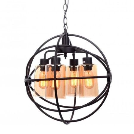 Люстра подвесная Lumina Deco Stradi (Стради) LDP 11509-4 BK