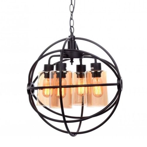 Люстра подвесная Lumina Deco Stradi (Стради) LDP 11509-4 BK - фото 4
