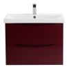 Тумба под раковину BelBagno Marino-Cer MARINO-CER-700-2C-SO-BRDL-P 70х40 подвесная цвет бордовый