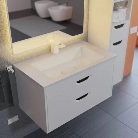 Тумба с раковиной Uperwood UPD Modul 393020560 80х50 цвет белый