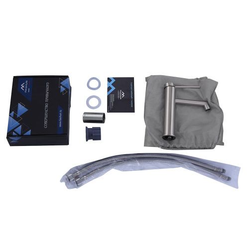 Смеситель Fashun A51133 на раковину сатин - фото 4