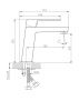 Смеситель Rush Thira TR3635-12White на раковину белый