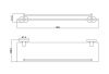 Полка в ванную комнату BELZ B90007