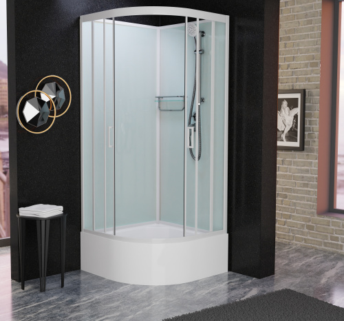 Душевая кабина Frank 134009 100х100 без крыши ориентация универсальная - фото 4